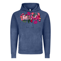 Vintage Denim Valentine's Day mama Vintage Hoodie - FaDigitalArtStudio
