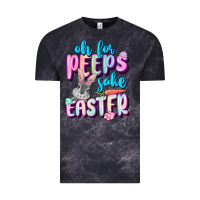 Cloud Black Oh for peeps sake Easter Day Vintage Tee - CowGirlArtShop
