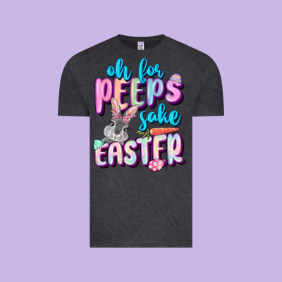 Oh For Peeps Sake Easter Day Vintage Tee Designed By Cowgirlartshop