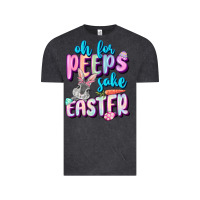 Vintage Black Oh for peeps sake Easter Day Vintage Tee - CowGirlArtShop