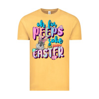 Vintage Mustard Oh for peeps sake Easter Day Vintage Tee - CowGirlArtShop