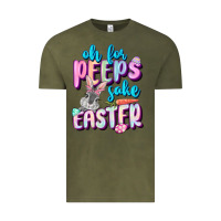 Vintage Olive Oh for peeps sake Easter Day Vintage Tee - CowGirlArtShop