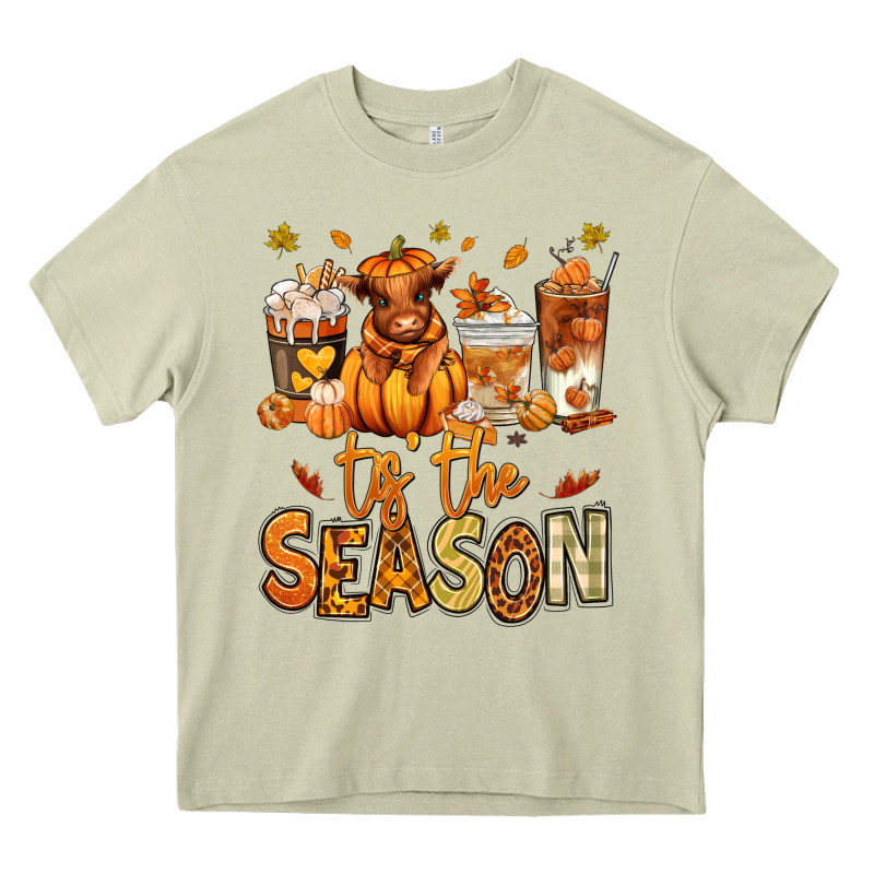 Tis' The Season Fall Heifer Coffee Cups Heavy Core Tee by RanaPortraitStore | Teevron