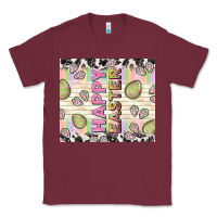 Burgundy happy easter with cowhide Classic Tee - TumblerDesignByShophia