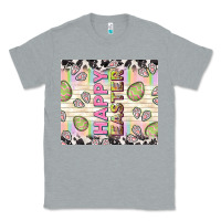 Heather Grey happy easter with cowhide Classic Tee - TumblerDesignByShophia