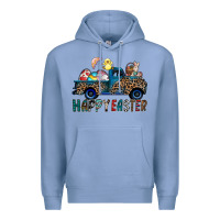 Colony Blue Happy Easter truck Premium Hoodie - CowhideDigitalArt