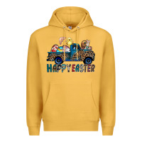 Mustard Happy Easter truck Premium Hoodie - CowhideDigitalArt
