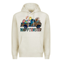 Oatmeal Heather Happy Easter truck Premium Hoodie - CowhideDigitalArt