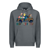 Rock Happy Easter truck Premium Hoodie - CowhideDigitalArt