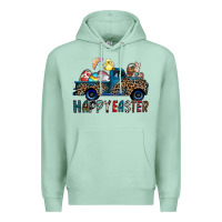 Seafoam Happy Easter truck Premium Hoodie - CowhideDigitalArt