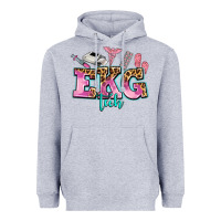Heather Grey ekg tech Heavyweight Hoodie - AdoDesignShop