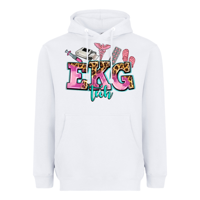 Ekg Tech Heavyweight Hoodie by AdoDesignShop | Teevron