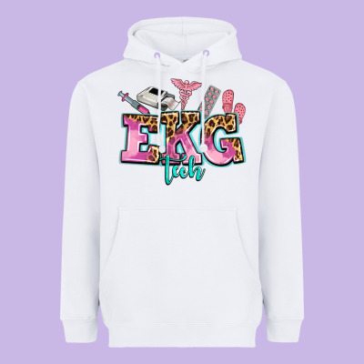 Ekg Tech Heavyweight Hoodie Designed By Adodesignshop