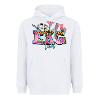 White ekg tech Heavyweight Hoodie - AdoDesignShop