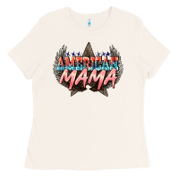 Bone American mama 4th of july Ladies Tee - HowdyJamesFarm