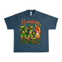 Midnight Navy Hanging with my gnomies Urban Heavy Tee - HowdyJamesFarm