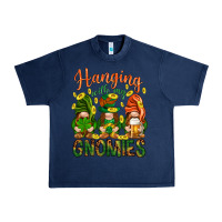 Navy Hanging with my gnomies Urban Heavy Tee - HowdyJamesFarm