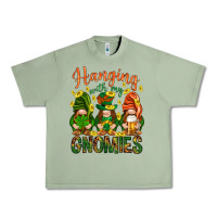 Oil Green Hanging with my gnomies Urban Heavy Tee - HowdyJamesFarm