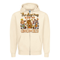 Sandshell thanksgiving with my  gnomies Zipper Hoodie - BarkalooDesign