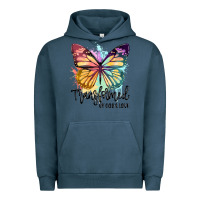 Pigment Midnight Navy transformed by god's love Urban Hoodie - JahusDesignShop