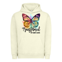 Pigment Pistachio transformed by god's love Urban Hoodie - JahusDesignShop