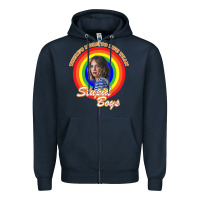 Navy Things There's Something Stranger Zipper Hoodie - maiPhamDesign