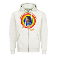 Oatmeal Heather Things There's Something Stranger Zipper Hoodie - maiPhamDesign