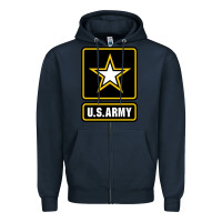 Navy Army strong Classic Zipper Hoodie - maiPhamDesign