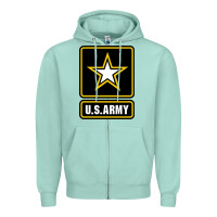Seafoam Army strong Classic Zipper Hoodie - maiPhamDesign