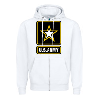White Army strong Classic Zipper Hoodie - maiPhamDesign