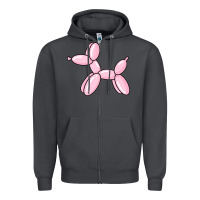 Smoke balloon dog pink Zipper Hoodie - maiPhamDesign