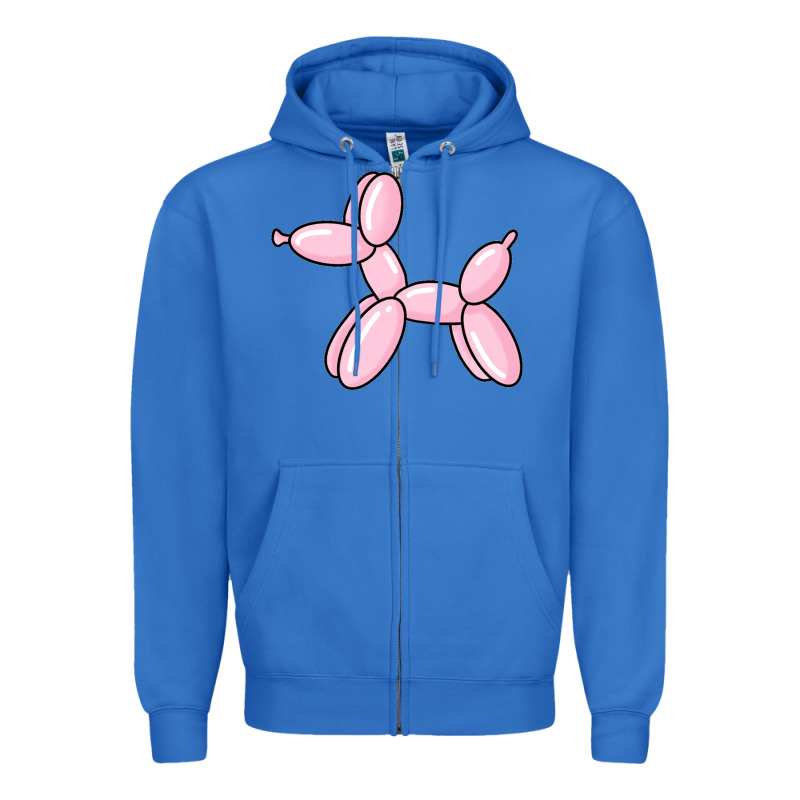 Balloon Dog Pink Zipper Hoodie by maiPhamDesign | Teevron