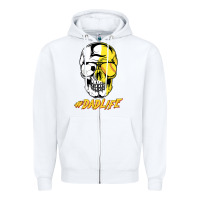 White Dad life Sugar Skull for Soccer Softball Halloween Costume Zipper Hoodie - maiPhamDesign