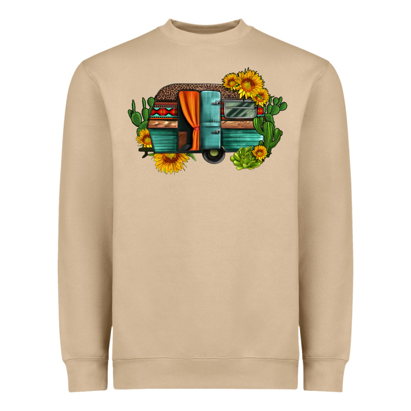 Caravan Sunflowers And Cactus Heavyweight Sweatshirt by Artiststas | Teevron