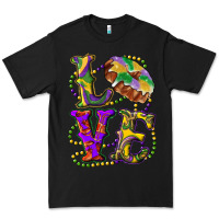 Black mardi gras love with king cake Premium Tee - RanaPortraitStore