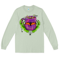 Matcha Halloween Coffee Cup With Hands Long Sleeve Tee - FaDigitalArtStudio