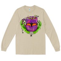 Halloween Coffee Cup With Hands Long Sleeve Tee | Teevron