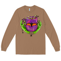 Toasted Coconut Halloween Coffee Cup With Hands Long Sleeve Tee - FaDigitalArtStudio