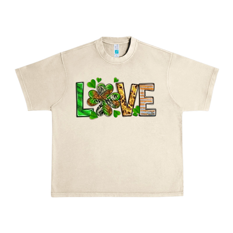 St. Patrick's Love Luck With Clover Urban Heavy Tee by HowdyJamesFarm | Teevron