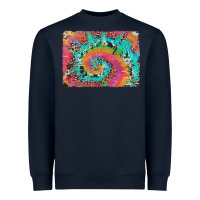 Navy tie dye leopard cowhide glitter background Heavyweight Sweatshirt - Artiststas