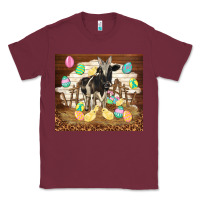 Burgundy cow and chick easter Classic Tee - TumblerDesignByShophia