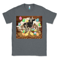 Charcoal Heather cow and chick easter Classic Tee - TumblerDesignByShophia