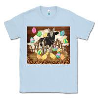 Dusty Blue cow and chick easter Classic Tee - TumblerDesignByShophia