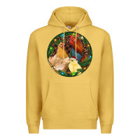 Antique Gold Christmas Chick Family Premium Hoodie - RanaPortraitStore