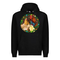 Black Christmas Chick Family Premium Hoodie - RanaPortraitStore