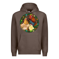 Coffee Christmas Chick Family Premium Hoodie - RanaPortraitStore