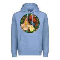 Colony Blue Christmas Chick Family Premium Hoodie - RanaPortraitStore