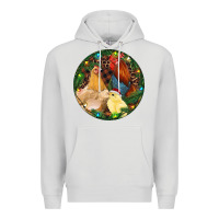Dove Grey Christmas Chick Family Premium Hoodie - RanaPortraitStore