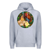 Heather Grey Christmas Chick Family Premium Hoodie - RanaPortraitStore
