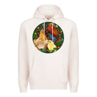 Pale Pink Christmas Chick Family Premium Hoodie - RanaPortraitStore